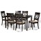 Baxton Studio Lucie Modern and Contemporary Sand Fabric and Dark Brown Finished Wood 7-Piece Dining Set 174-10537-10519-Zoro - alternate 7